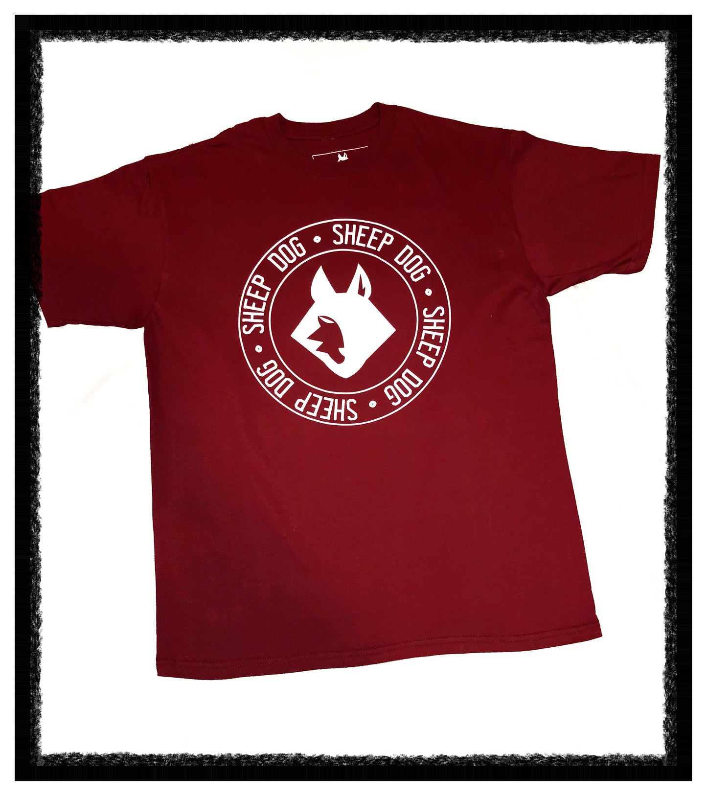 Sheepdog Icon tee - Burgundy