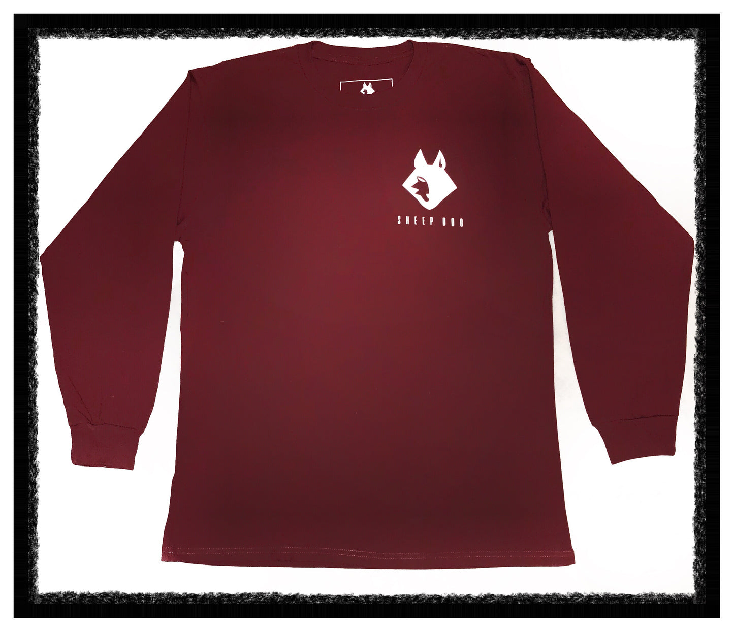 Logo Long Sleeve Tee - Burgundy